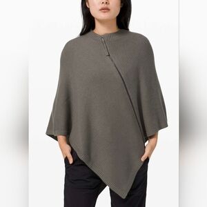 Lululemon On The Go Poncho Grey Sage